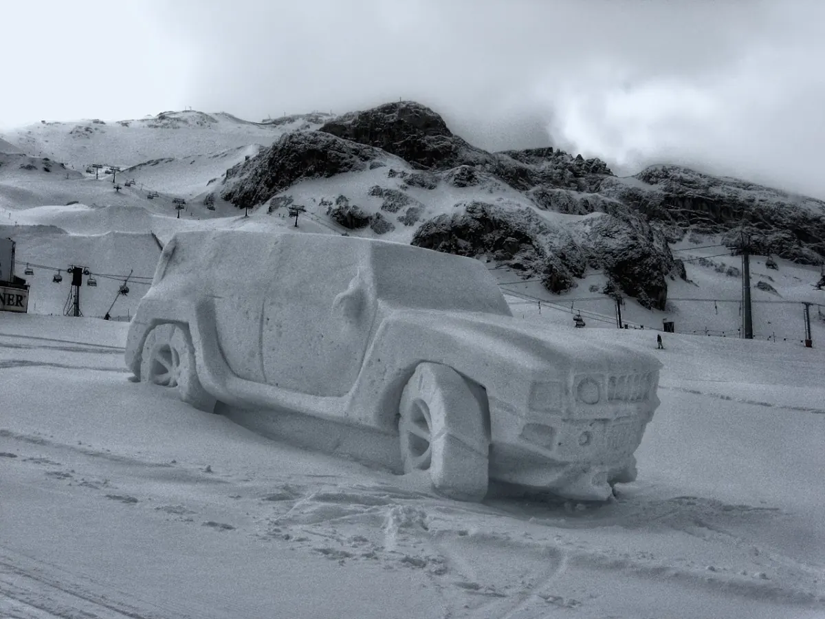 скульптуры из снега