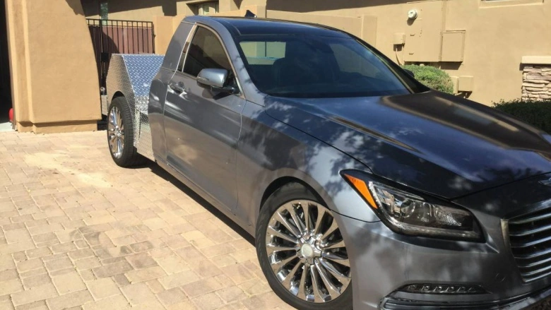 Американец переделал люксовый седан Genesis в грузовой пикап