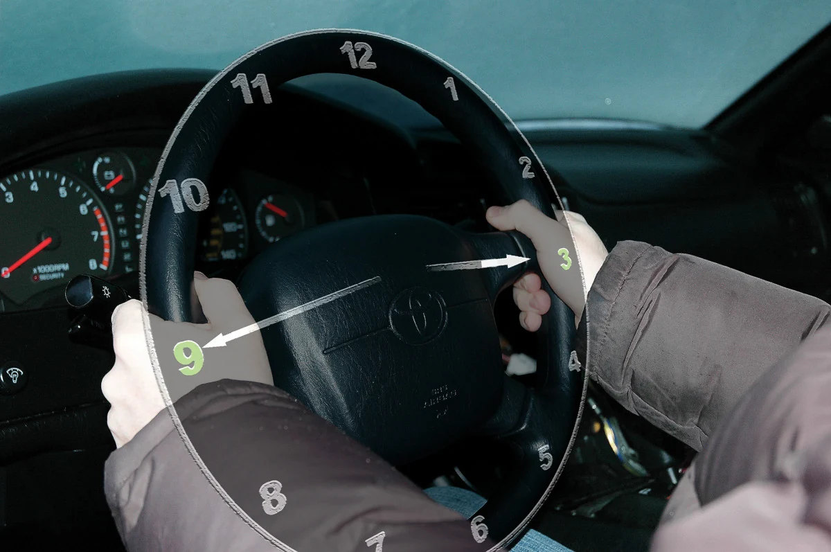 правильный хват руля