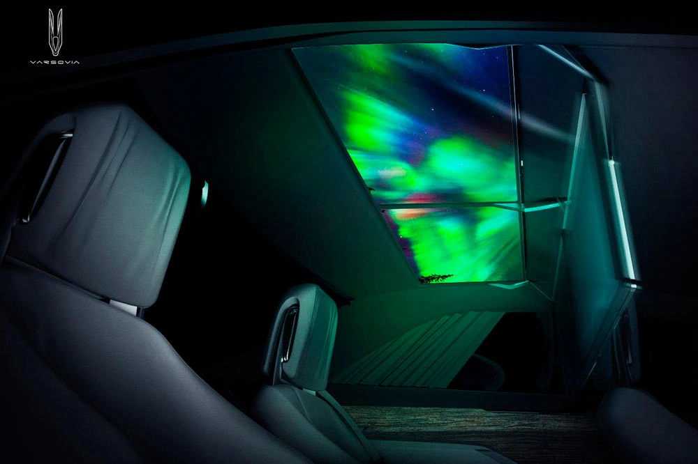 Varsovia - северное сияние над головой