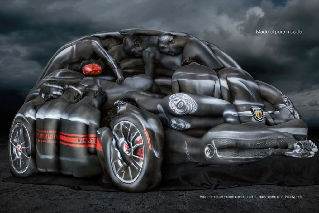 Fiat построил кабриолет 500 Abarth из… женщин