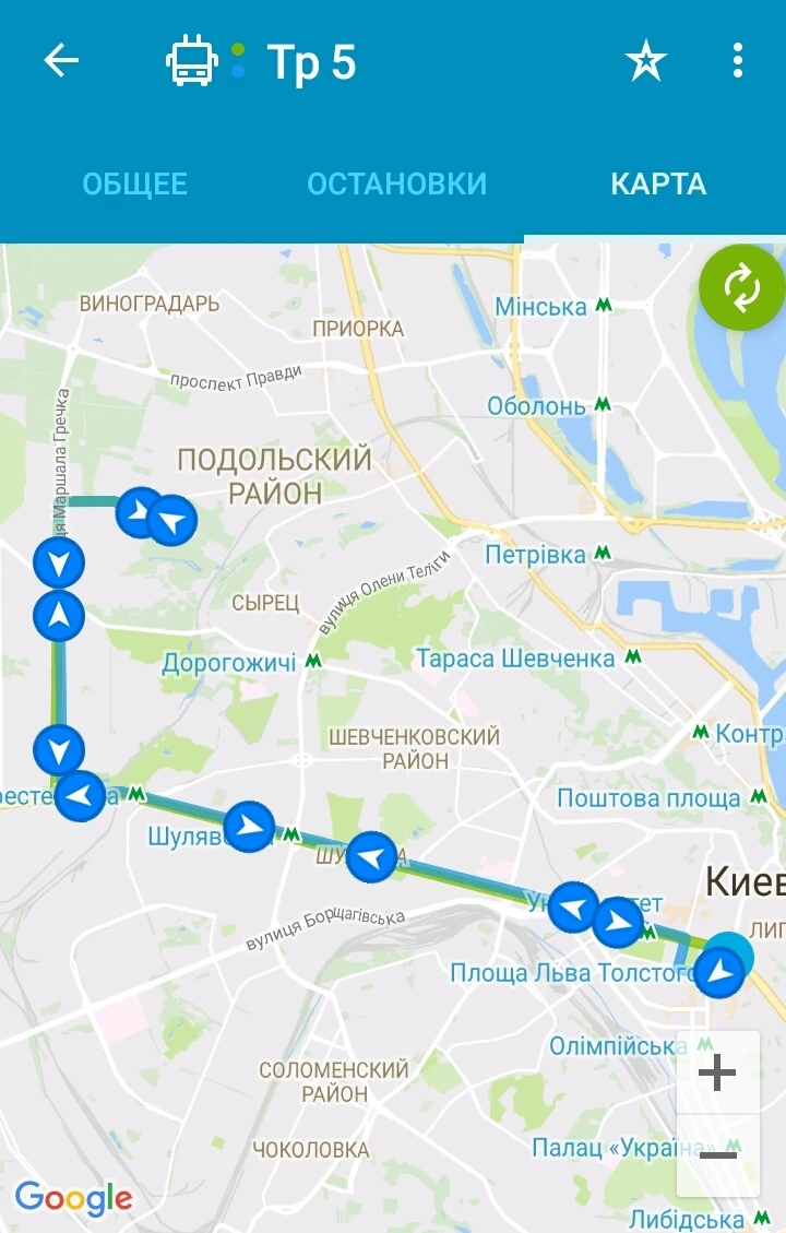 транспорт онлайн - приложение Easyway