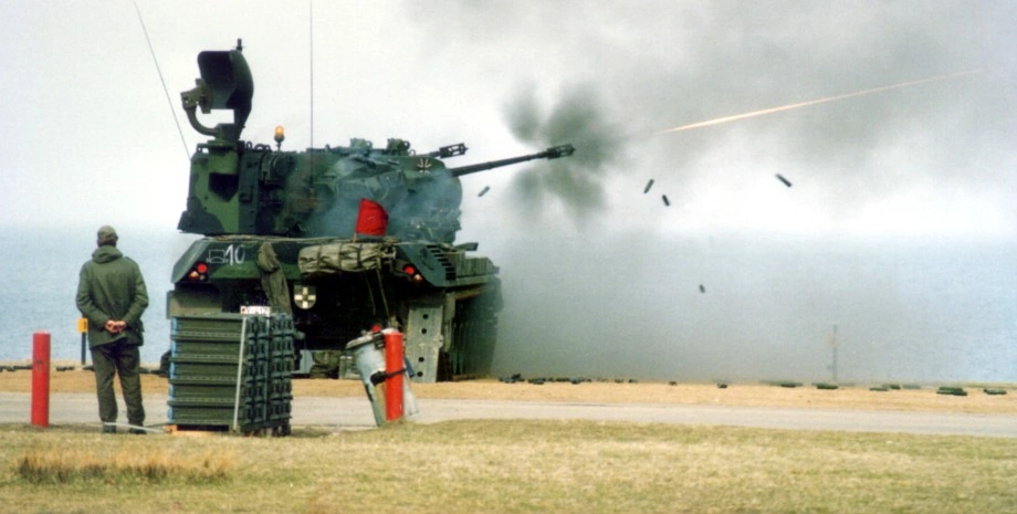 зенитные установки Gepard cбивают иранские дроны-камикадзе