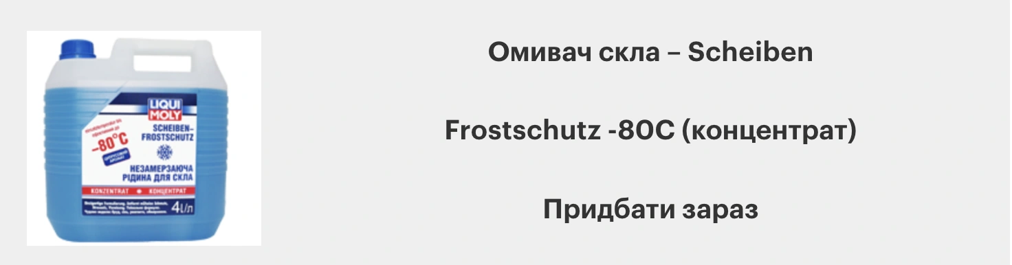 Омивач скла Лікві Молі концентрат