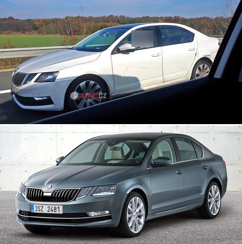 Первые живые фото новой Шкоды Октавии 2017