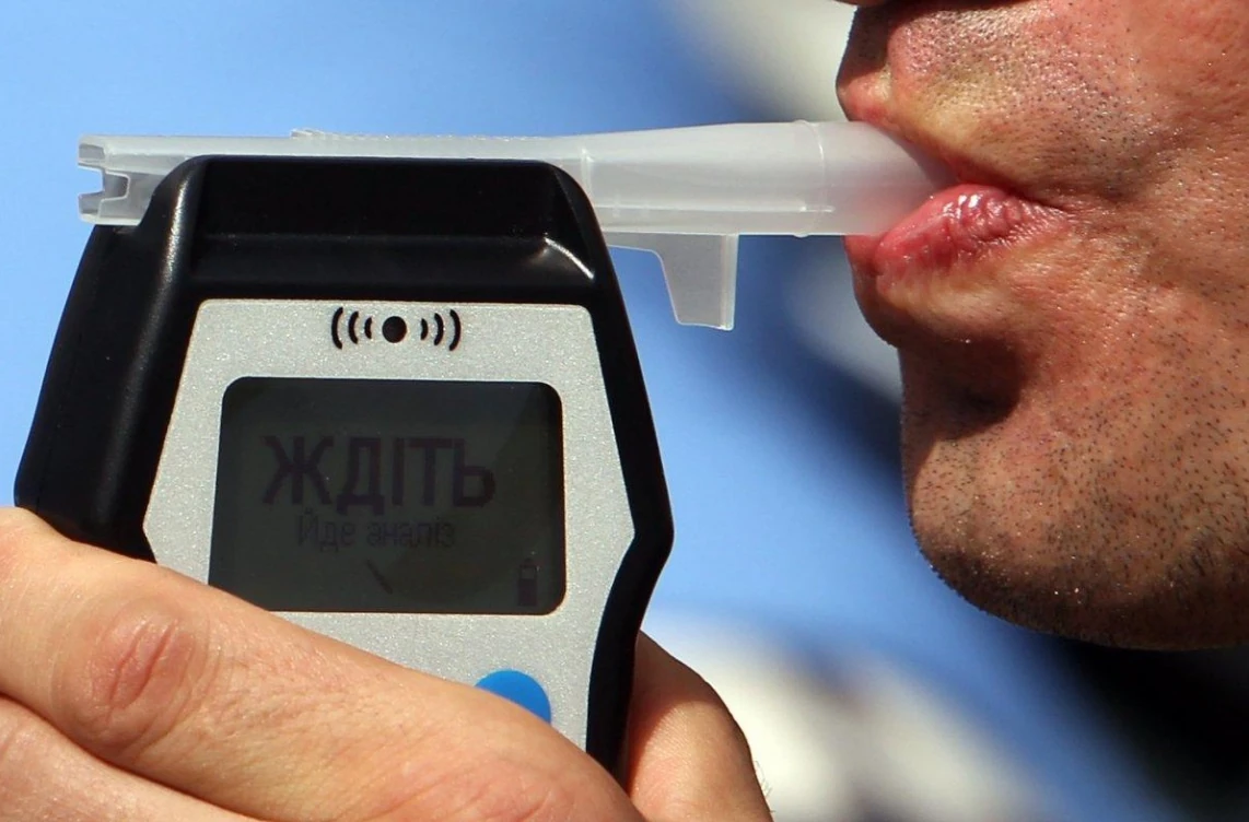 пьяное вождение Украина - тестирование