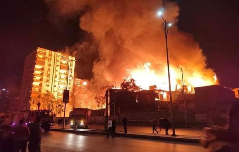 Fire in Cairo