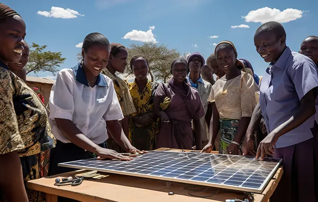 solar_panels_Africa_group_of_people