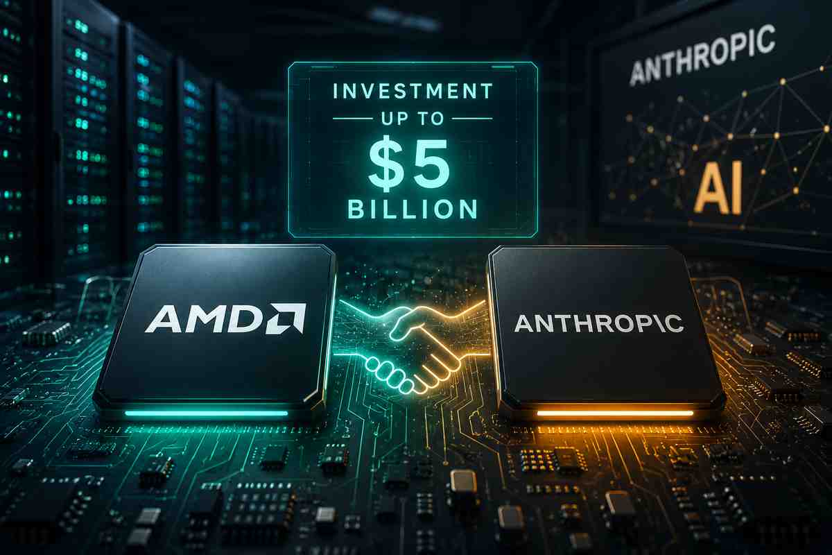 AMD to Invest Up to $5 Billion in Anthropic Chip Deal