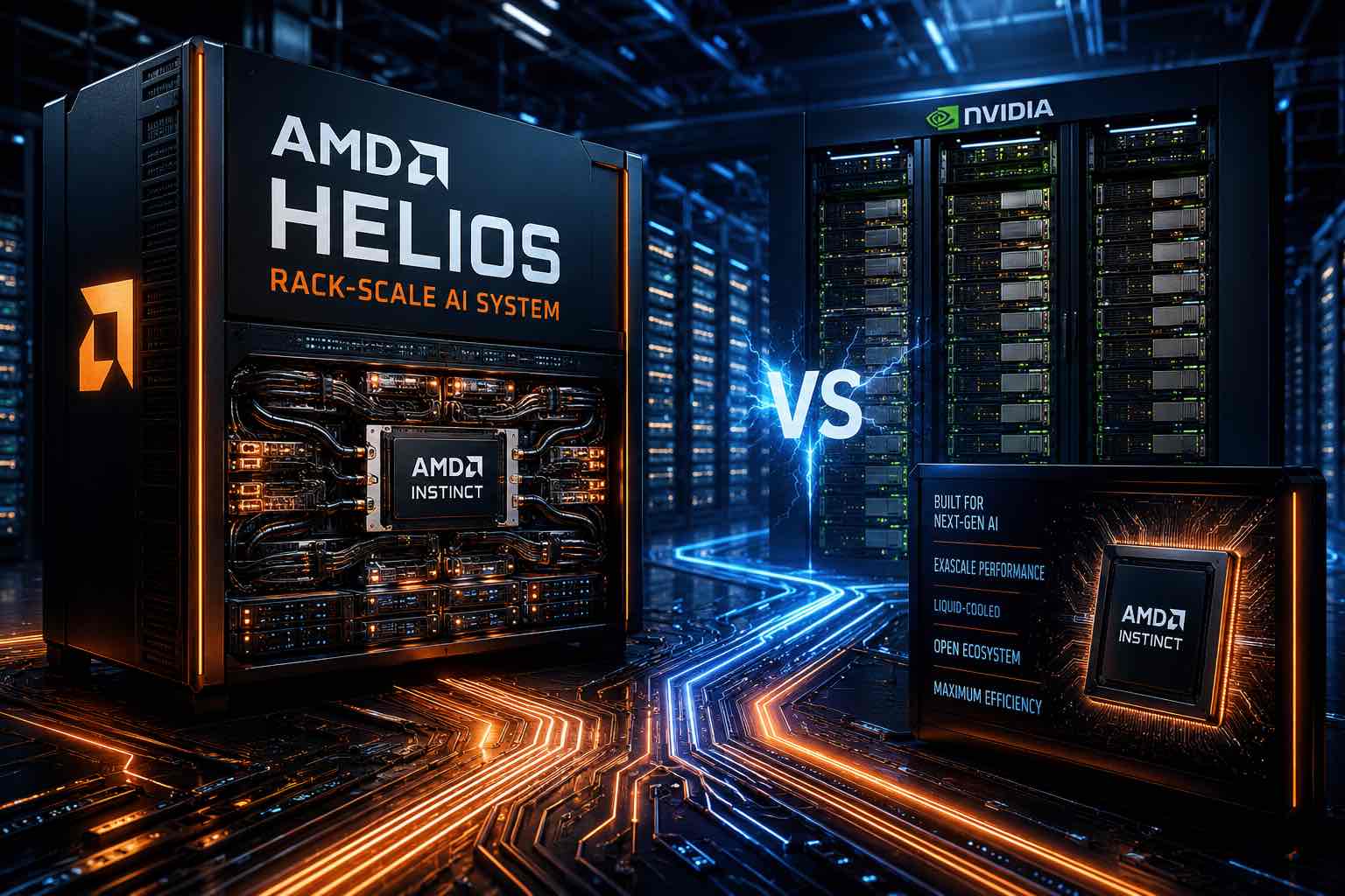 AMD Challenges Nvidia With Helios Rack-Scale AI System