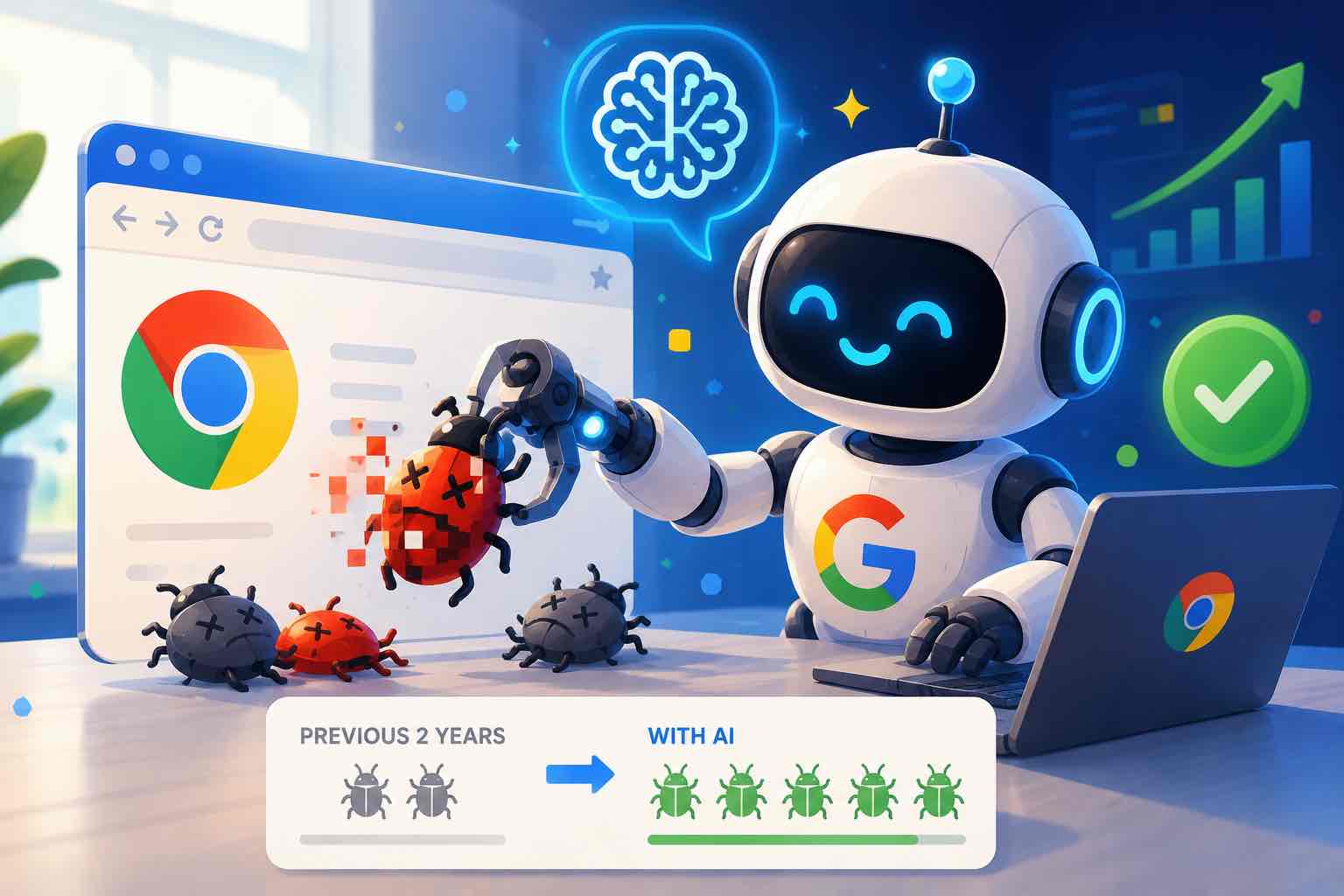 Google Uses AI to Fix More Chrome Bugs Than in the Previous Two Years