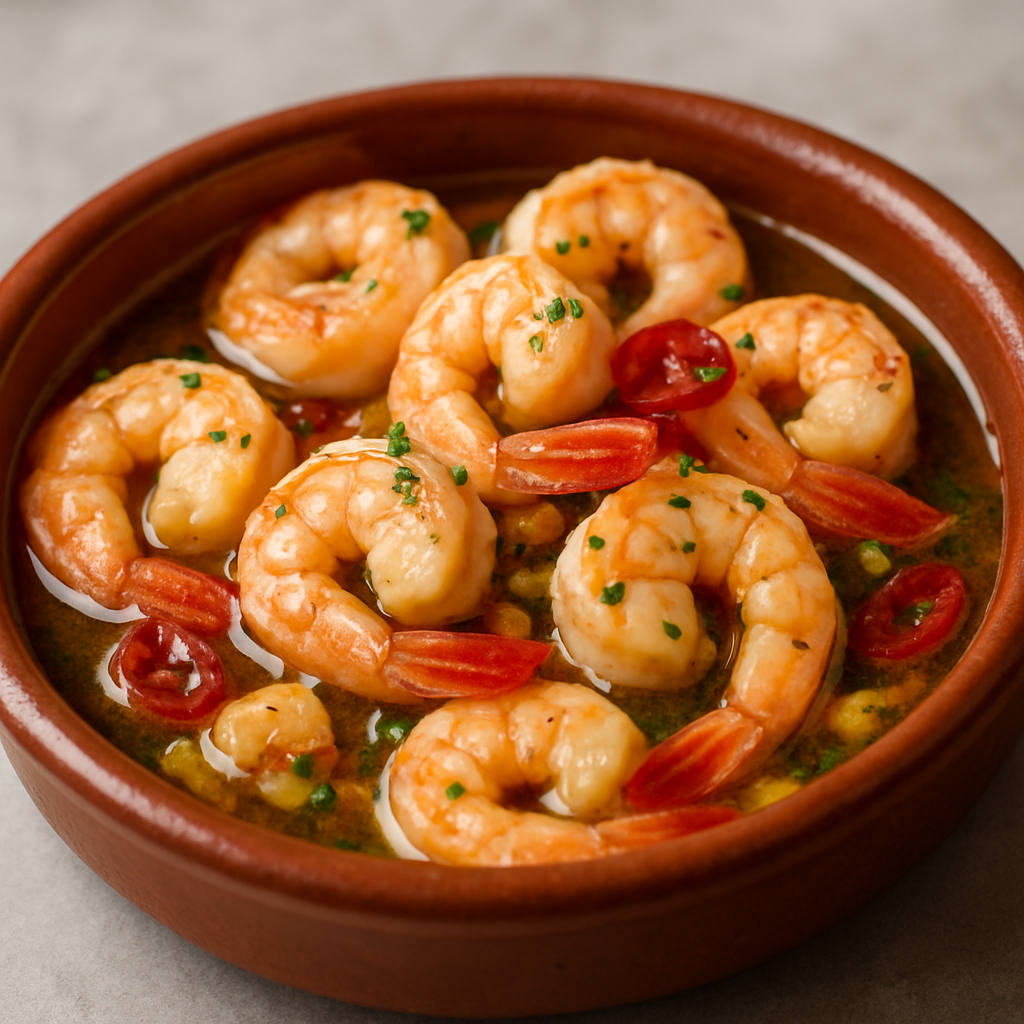 Camarones al ajillo