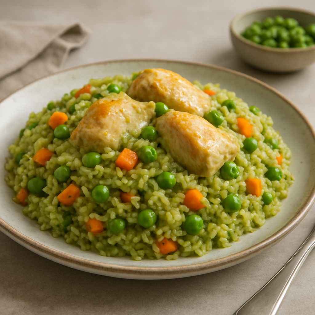 Pollo Cremoso con arroz