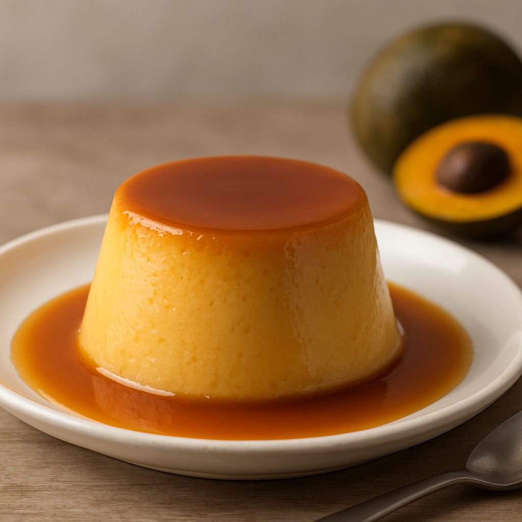 Crema Volteada de Lúcuma
