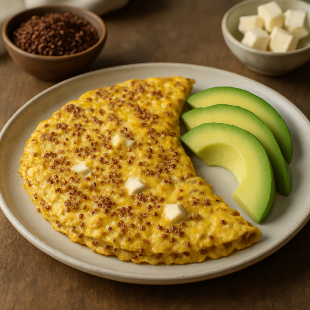 Omelette de Quinua y Queso Fresco