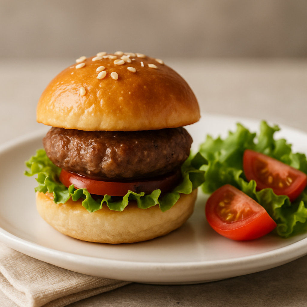 Mini Hamburguesa de Res con Ensalada
