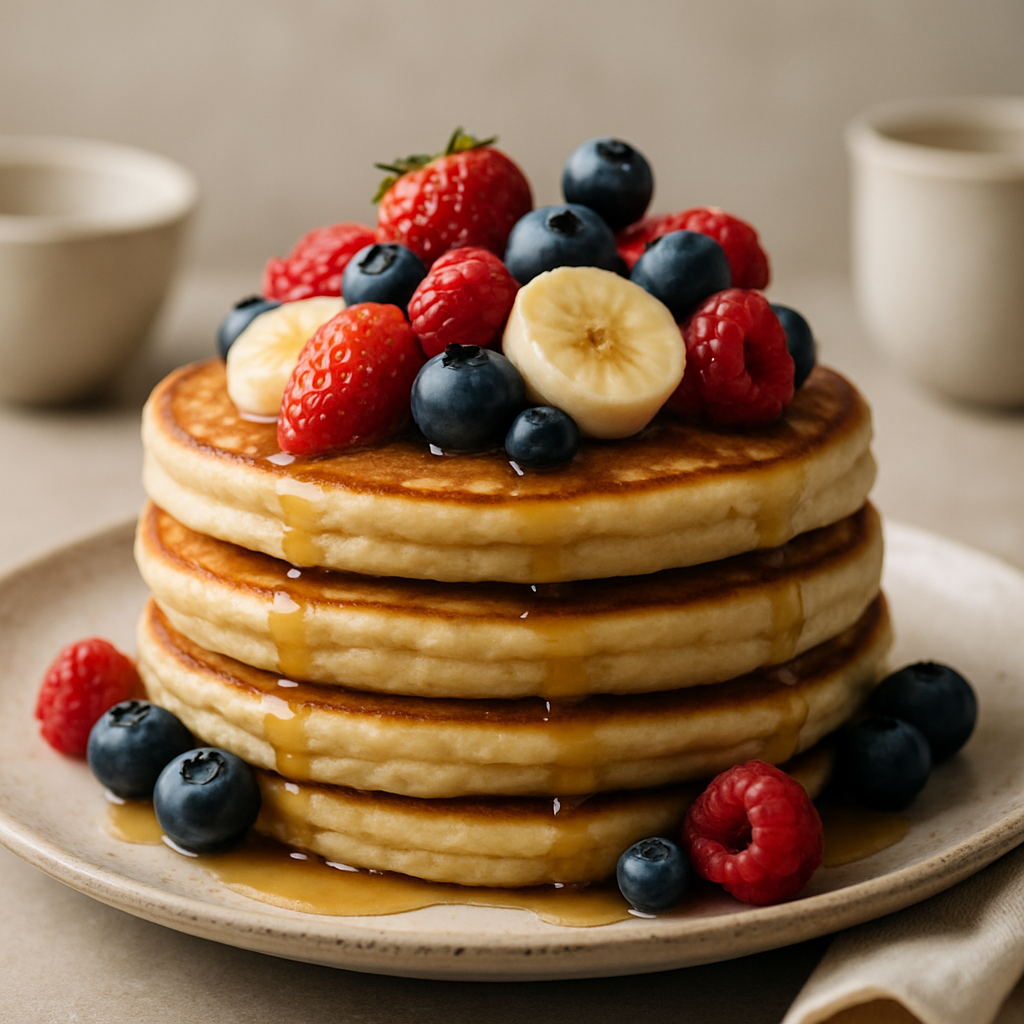 Panqueques + fruta