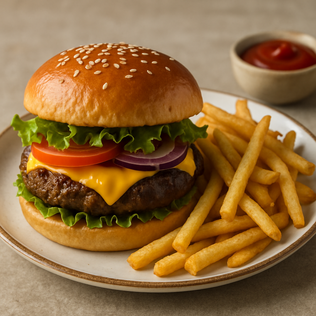 Hamburguesa con Papas