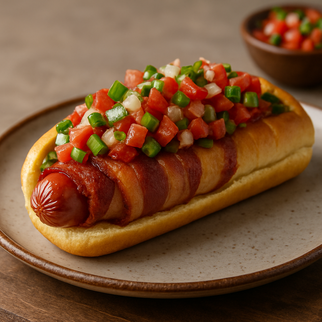 Hot Dog con Tocino