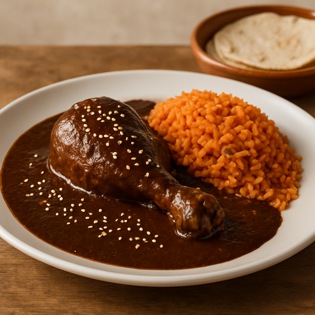Mole poblano con pollo