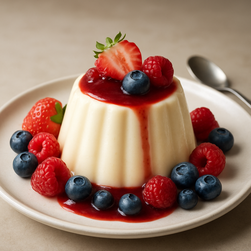 Panna Cotta con Frutos