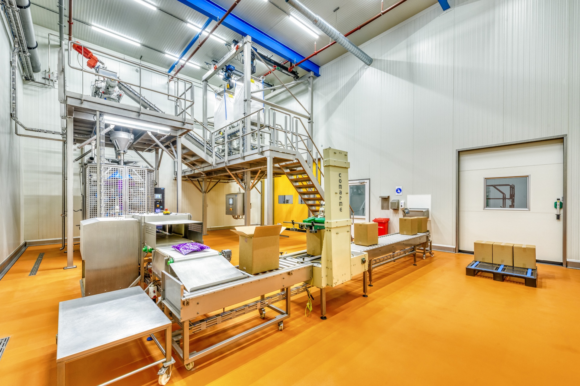 Overzicht van geautomatiseerde productielijn.