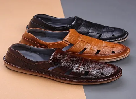 الصندل في الخرطوم (احذية صيفية) جلد ناعم طبية خفيفة راحة