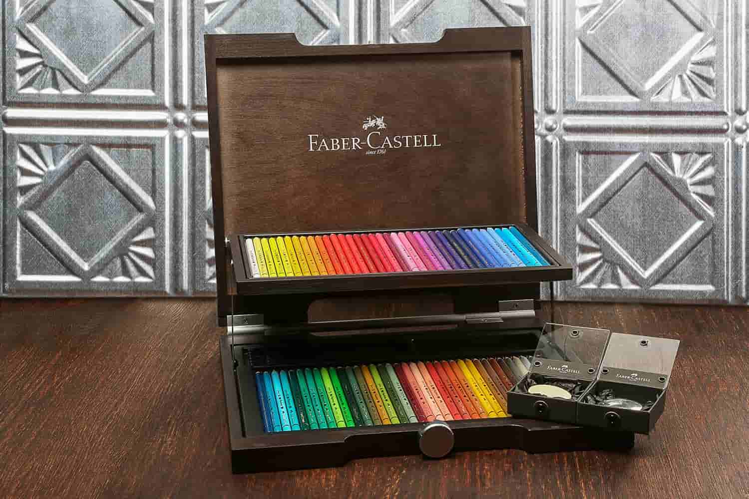 حقیبة الوان فابر کاستل (شنطة) زرقاء زهرية 86 قطعة