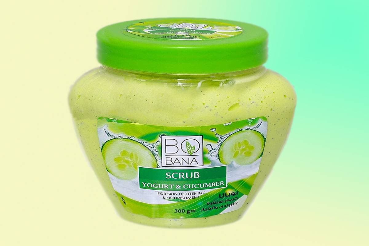 سكراب بوبانا بالخيار (المقشر) نشط إنزيمي يغذي الجلد يعطي نعومة للبشرة
