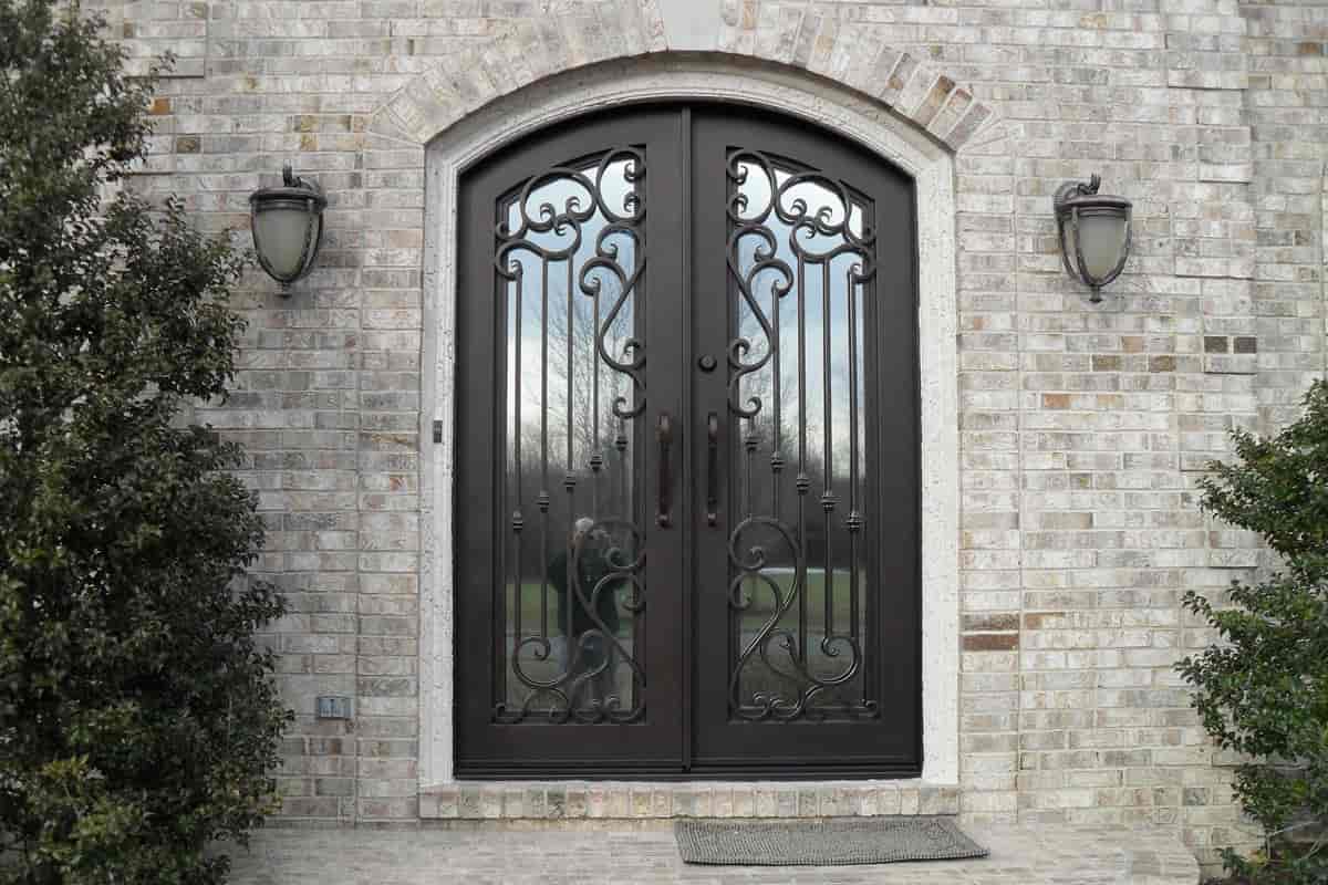 باب الحديد الخارجي؛ متحركة ثابتة الأمان المبنى متانة طول العمر