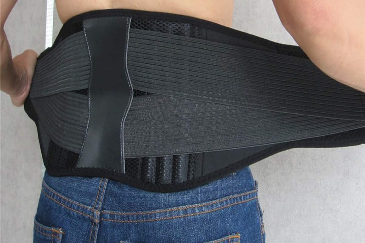 حزام ساند للفقرات القطنية والعجزية؛ اللاتكس النايلون تنحيف خفيف آلام العضلات