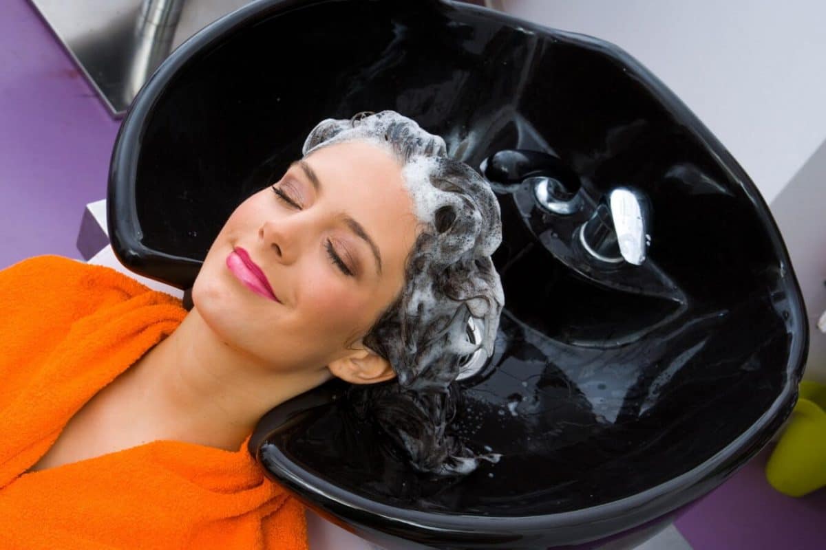 كرسي غسيل الشعر؛ المعدن السيراميك صالونات الحلاقة النسائية الرجالية