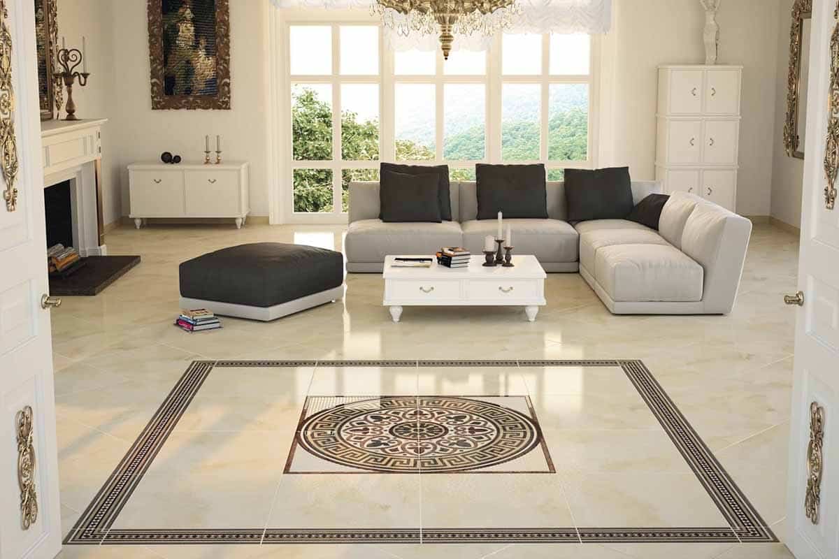 سيراميك فرز اول؛ التغطية يستخدم المساحات الداخلية لدیها مادة صلبة