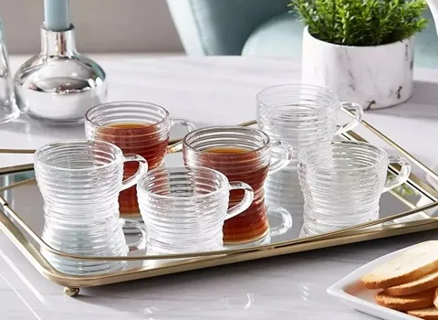 تعلم شراء طقم اكواب شاي زجاج من صفر إلى مائة