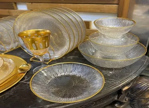 قائمة أسعار طقم صحون زجاج شفاف جملة واقتصادية