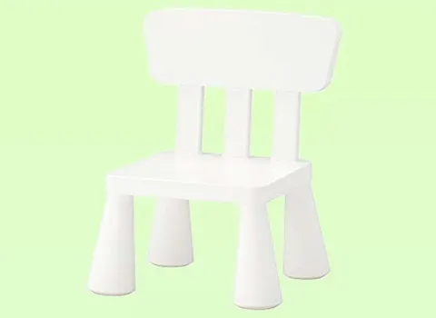 سعر كرسي بلاستيك ابيض قوي للاطفال