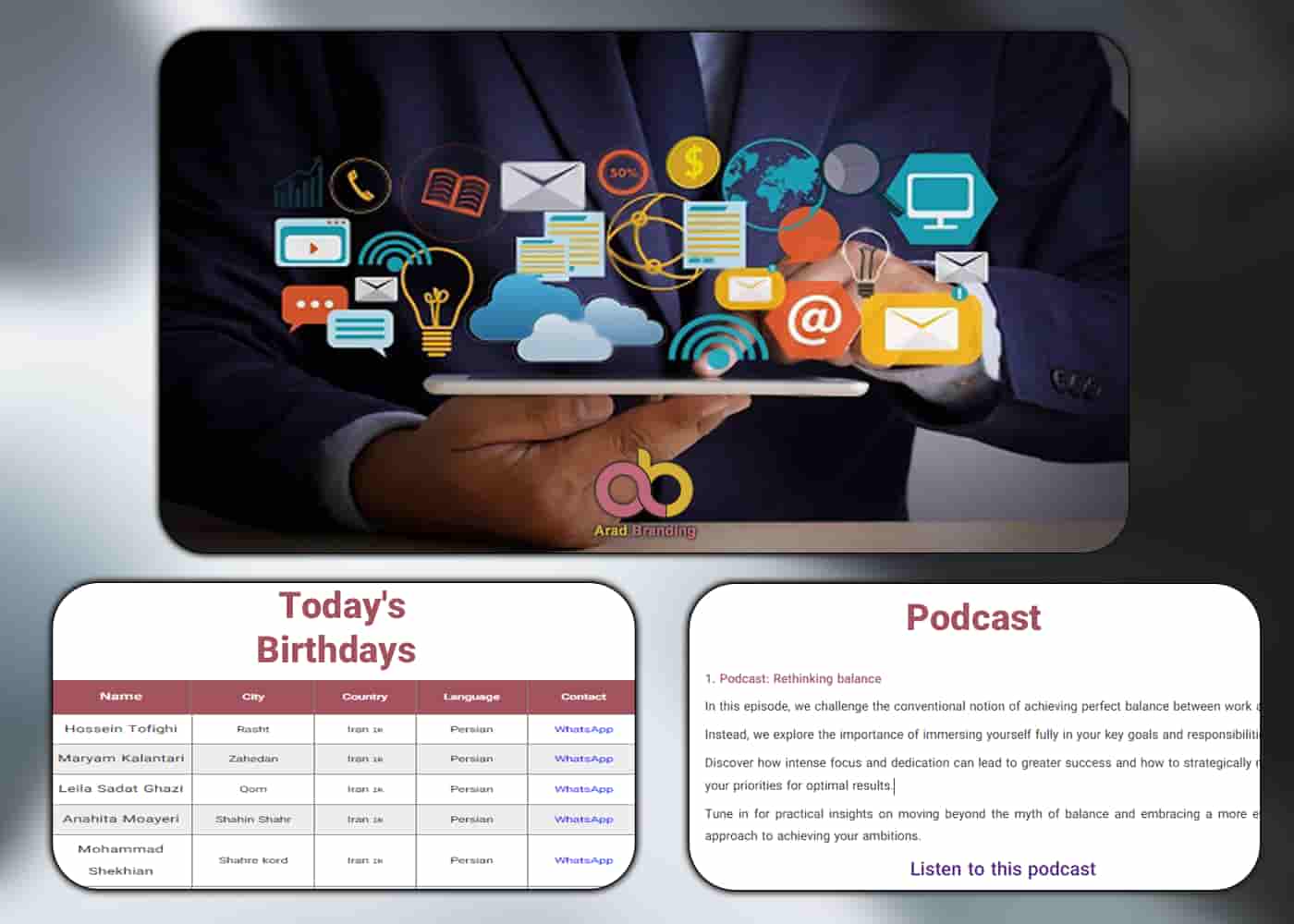 البودكاست، الإمكانات الدولية