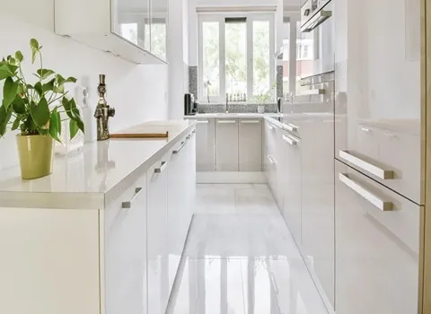 الشراء بالجملة سيراميك مطابخ ساده ابيض بأفضل الظروف