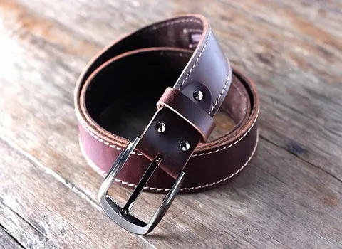 الحزام الجلد الرجالي؛ اسبورت رسمي جلد البقر الاحتفاظ السراويل