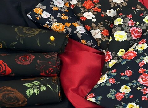 السعر والشراء قماش كريب مشجر بمواصفات كاملة