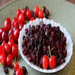 Tart cherry dried fruit with complete explanations and familiarization