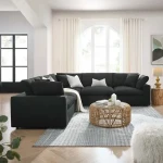 Black cozy couch acquaintance from zero to one hundred bulk purchase prices