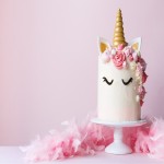 Unicorn Cake1Kg; Light Fluffy Texture Vanilla Lemon Flavored
