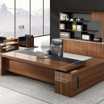 Wooden Office Table in Sri Lanka; Tree wood MDF Workplace Business Building