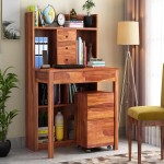 Wooden Study Table in India; Sturdy Construction Keyboard Mouse Try (Home Office)