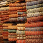 Termeh Fabric; High Density 3 Materials Natural Silk Cotton Fluff Dry Cleaning