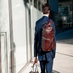 Fossil Leather Backpack; Classical Waterproof Sunlight Resistant (Men Women)