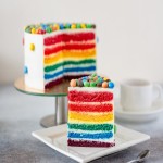 Rainbow Cake 1kg (Layered) Vanilla Chocolate Lemon Cheese Taste 6 Layers