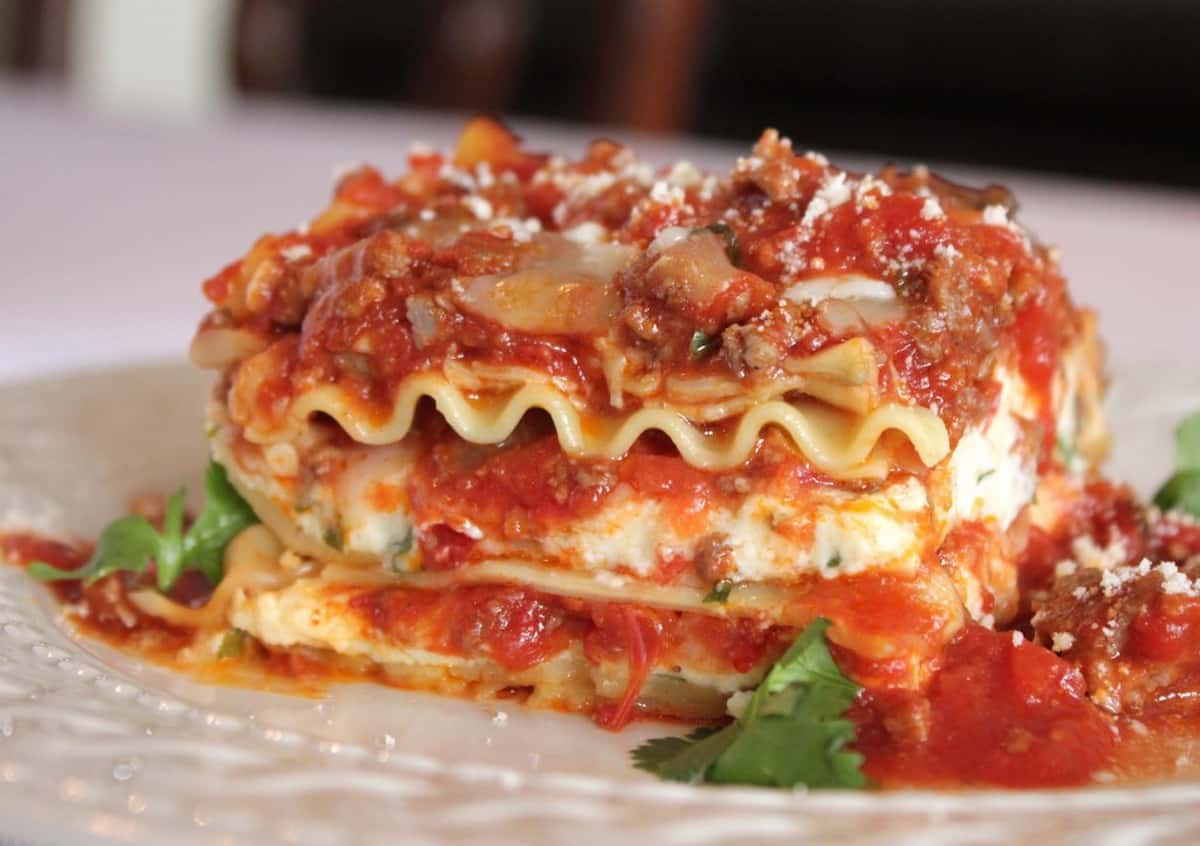 Lasagna in Pakistan; Ground Meat Durum Wheat Cheese (Three Two Layer)