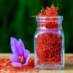 Jar Of Saffron; Thread Powder Form Warm Honey Fragrance Improve Digestion